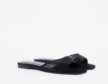 Load image into Gallery viewer, ADOLEY- Summer inspired slippers for ladies. Very stylish, adorned with crystals. Can be worn for vacations, lunch and casual hangouts. Shipping worldwide from Ghana to UK, USA, Africa etc