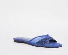 Load image into Gallery viewer, ADOLEY- Summer inspired slippers for ladies. Very stylish, adorned with crystals. Can be worn for vacations, lunch and casual hangouts. Shipping worldwide from Ghana to UK, USA, Africa etc