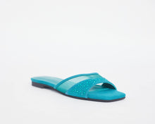 Load image into Gallery viewer, ADOLEY- Summer inspired slippers for ladies. Very stylish, adorned with crystals. Can be worn for vacations, lunch and casual hangouts. Shipping worldwide from Ghana to UK, USA, Africa etc
