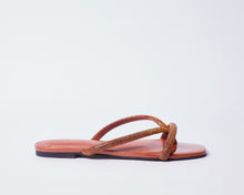 Load image into Gallery viewer, EYRAM- Ginger bread inspired slippers for ladies.
Very comfortable and stylish and sparkly featuring crystal accessories.
Can be worn for picnics, vacations, lunch and casual hangouts. Shipping worldwide from Ghana to UK, USA, Africa etc.