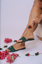 Load image into Gallery viewer, INI - Berry inspired slippers for ladies.
Very comfortable and stylish, featuring crystal accessories.
Can be worn for picnics, vacations, lunch and casual hangouts. Shipping worldwide from Ghana to UK, USA, Africa etc.