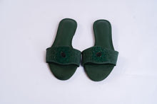 Load image into Gallery viewer, INI - Berry inspired slippers for ladies.
Very comfortable and stylish, featuring crystal accessories.
Can be worn for picnics, vacations, lunch and casual hangouts. Shipping worldwide from Ghana to UK, USA, Africa etc.