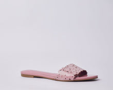Load image into Gallery viewer, LAMISI - Floral inspired slippers for ladies. Very stylish,featuring a laser-cut upper. Can be worn for vacation, lunch and casual hangouts. Shipping worldwide from Ghana to UK, USA, Africa etc