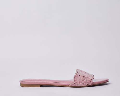 LAMISI - Floral inspired slippers for ladies. Very stylish,featuring a laser-cut upper. Can be worn for vacation, lunch and casual hangouts. Shipping worldwide from Ghana to UK, USA, Africa etc