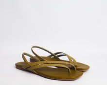 Load image into Gallery viewer, Woven-effect diagonal sandals for ladies. prerfect for brunch, lunch, dinners, etc Designed with a square toe and elastic slingback strap. 