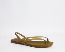 Load image into Gallery viewer, Woven-effect diagonal sandals for ladies. prerfect for brunch, lunch, dinners, etc Designed with a square toe and elastic slingback strap. 